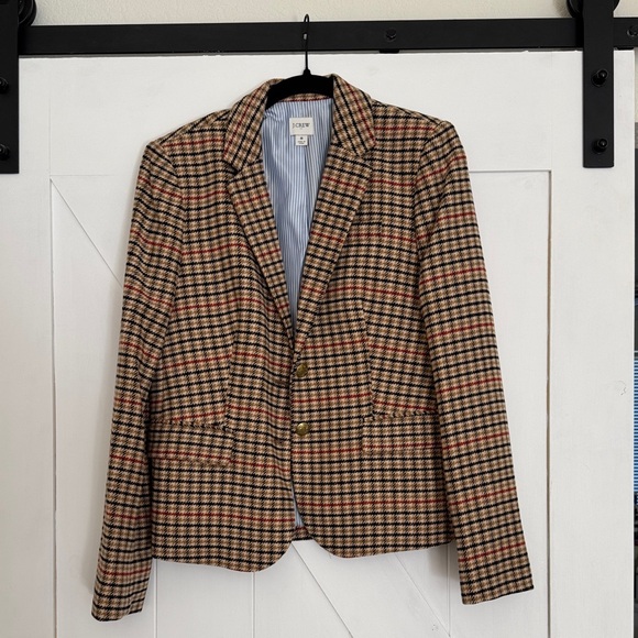 J. Crew Jackets & Blazers - J. Crew Multicolor Checkered Blazer